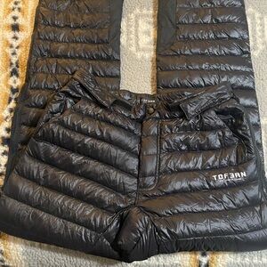 TOFERN Black Puffer Pants